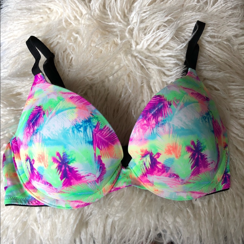 Victoria’s Secret PINK Neon Push Up Bra 34B